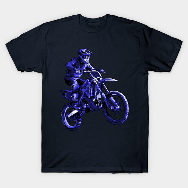 Motocross Engine On T-Shirt by Irkhamsterstock